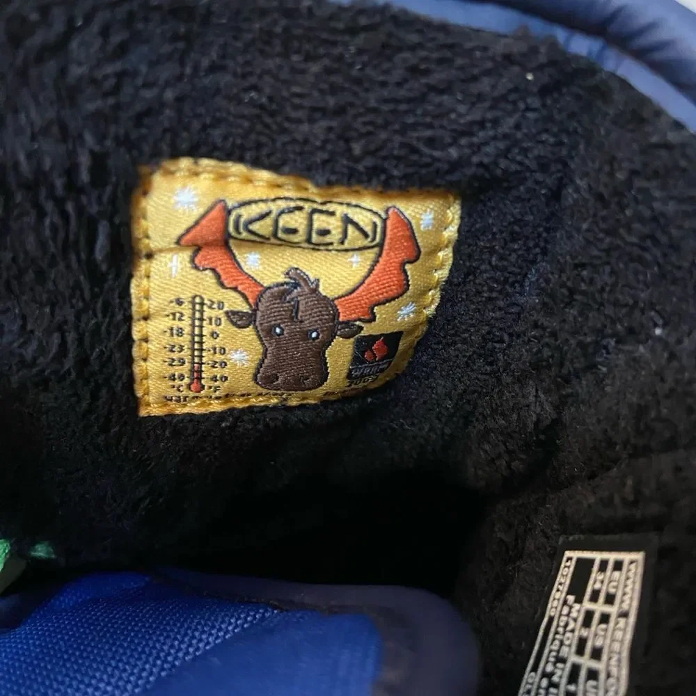 Keen Kids Blue and Black Snow Boots